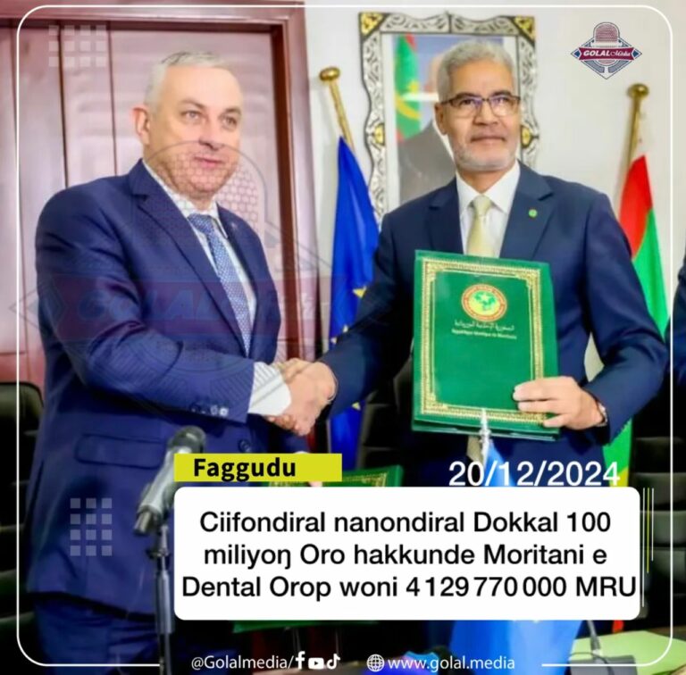 Ciifondiral nanondiral Dokkal 100 miliyoŋ Oro hakkunde Moritani e Dental Orop